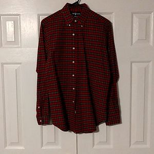 Polo Ralph Lauren Men’s Multicolor Vintage Plaid Button-Down Shirt Size Medium